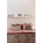 Almofada bordada Yael Bois de rose 45 X 45