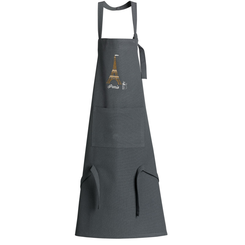 Recycelte Küchenschürze mit Tasche Tour Eiffel Ombre 85 X 72