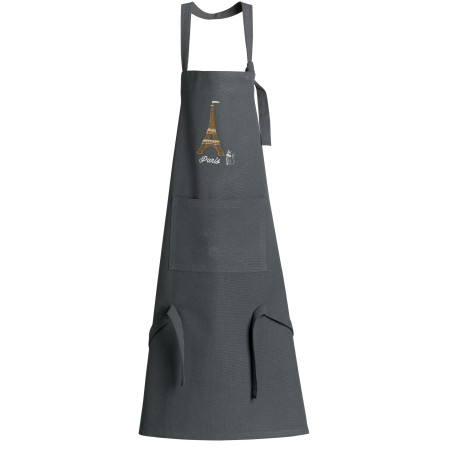 Recycelte Küchenschürze mit Tasche Tour Eiffel Ombre 85 X 72
