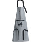 Grembiule da cucina Dubout Chats Eiffel Gris 72 X 85
