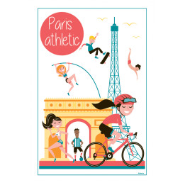 Theedoek Paris Athletic Blanc 48 X 72