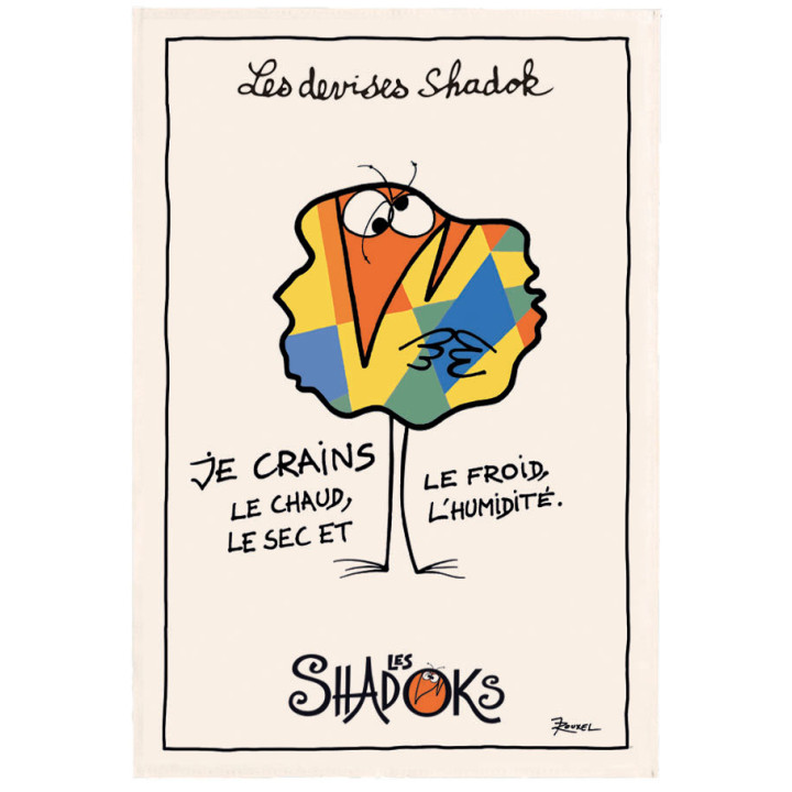 Shadok Craintif Theedoek Écru 48 X 72