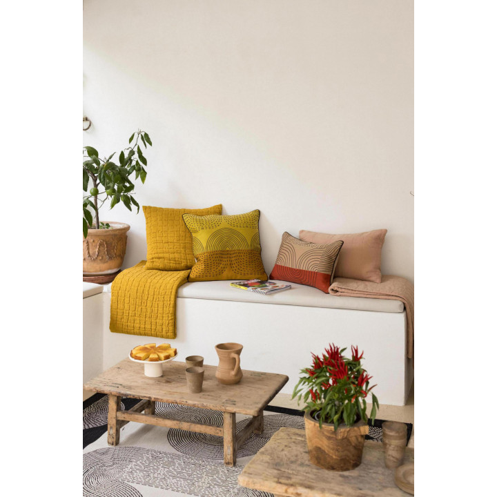Cuscino ricamato Etna Mirabelle 45 X 45