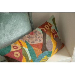 Cuscino ricamato Izel Minéral 30 X 50
