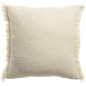 Coussin uni Jane Neige 45 x 45