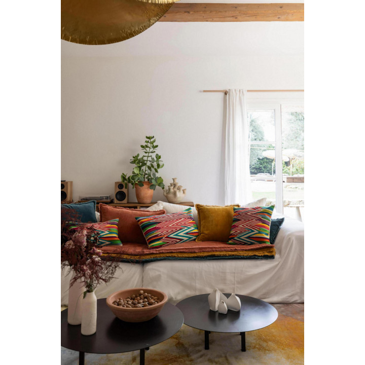 Coussin brodé Zuma Multico 45 x 45