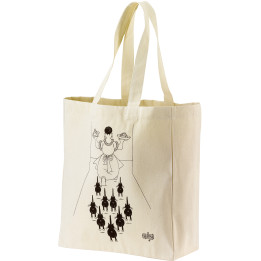 Sacola de compras Dubout À table Écru 40 X 36 X 16