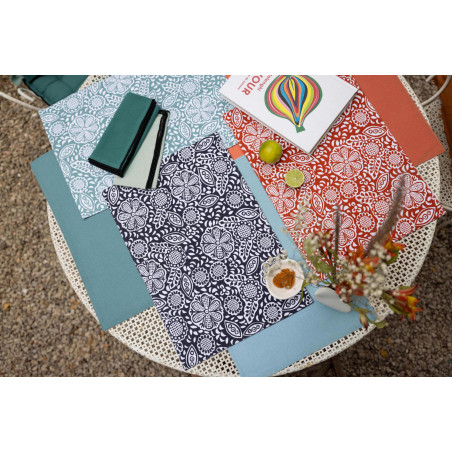 Gerecycleerde gecoate placemat Kira Ombre 33 X 48