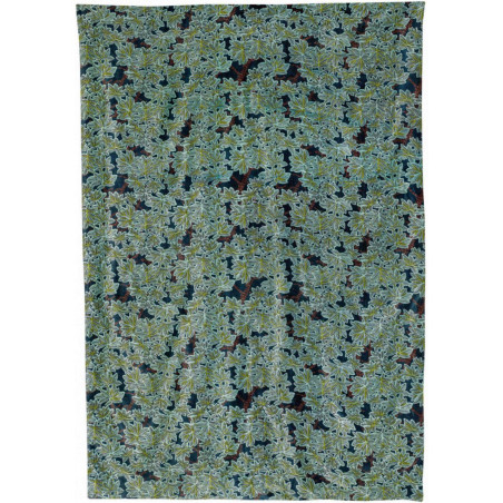 Plaid stampato Ariane Pétrole 135 X 200
