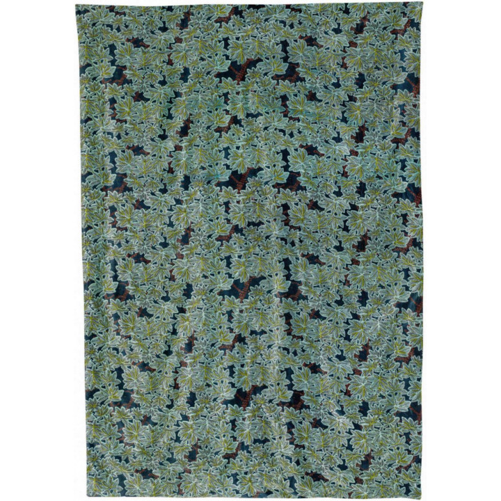 Ariane bedrukte plaid Pétrole 135 X 200