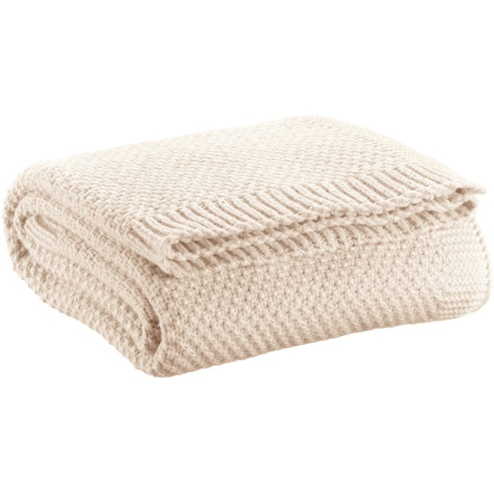 Recycelte Strickdecke Danilo Ivoire 130 X 160