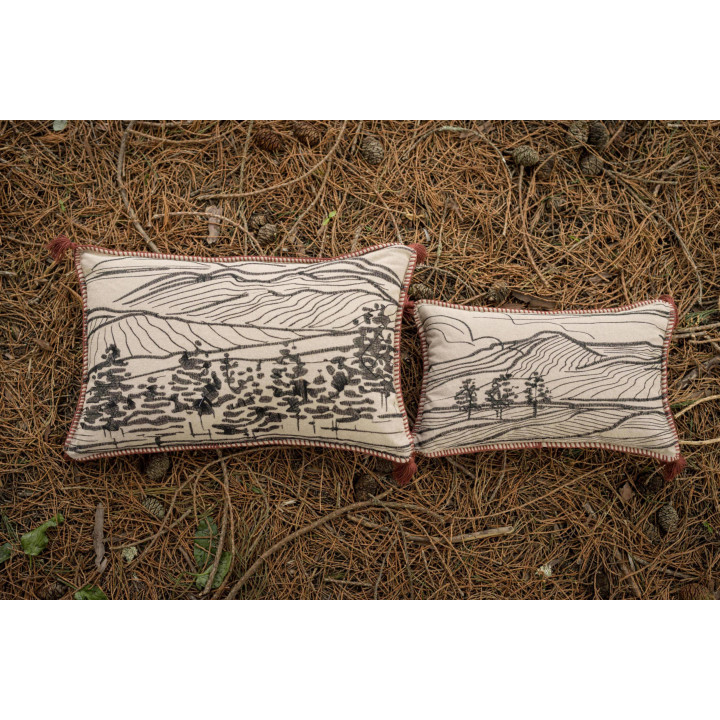 Almofada bordada Dusko Sienne 40 X 65