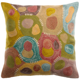 Coussin brodé Nestor Mineral 45 x 45