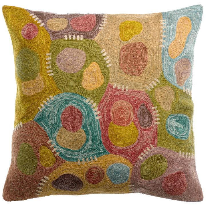 Almofada bordada Nestor Minéral 45 X 45