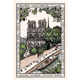 Torchon Notre dame Ecru 48 x 72