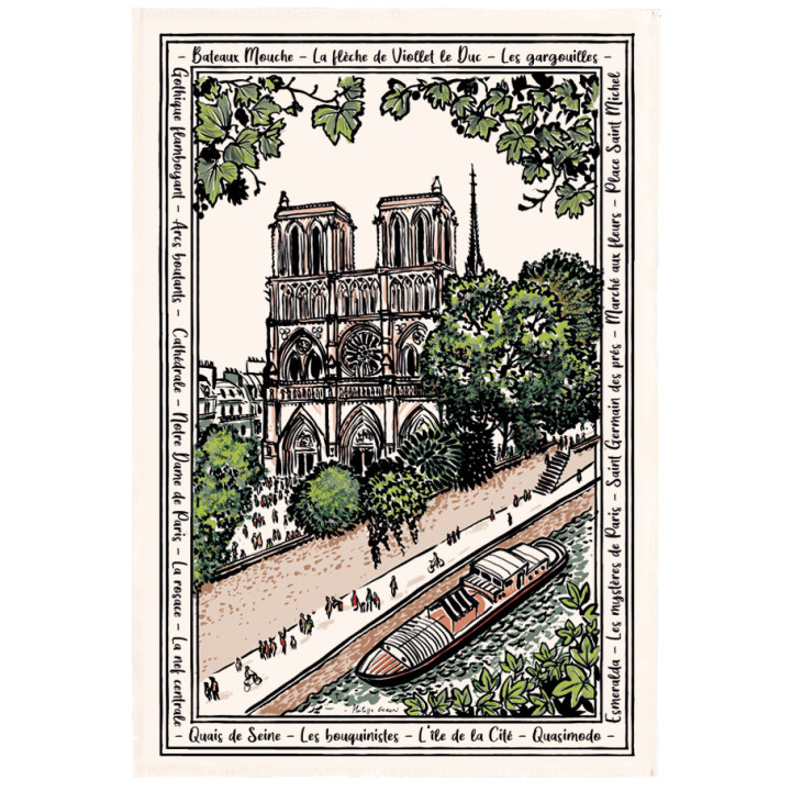 Asciugamano Notre dame Écru 48 X 72