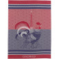 Torchon jacquard Cocorico Multicolore 50 x 70
