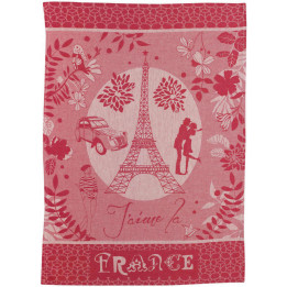 Strofinaccio jacquard Tour Eiffel Rouge 50 X 70
