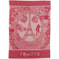 Jacquard-Geschirrtuch Tour Eiffel Rouge 50 X 70