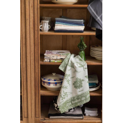 Jacquard theedoek Herbes de Provence Vert 50 X 70