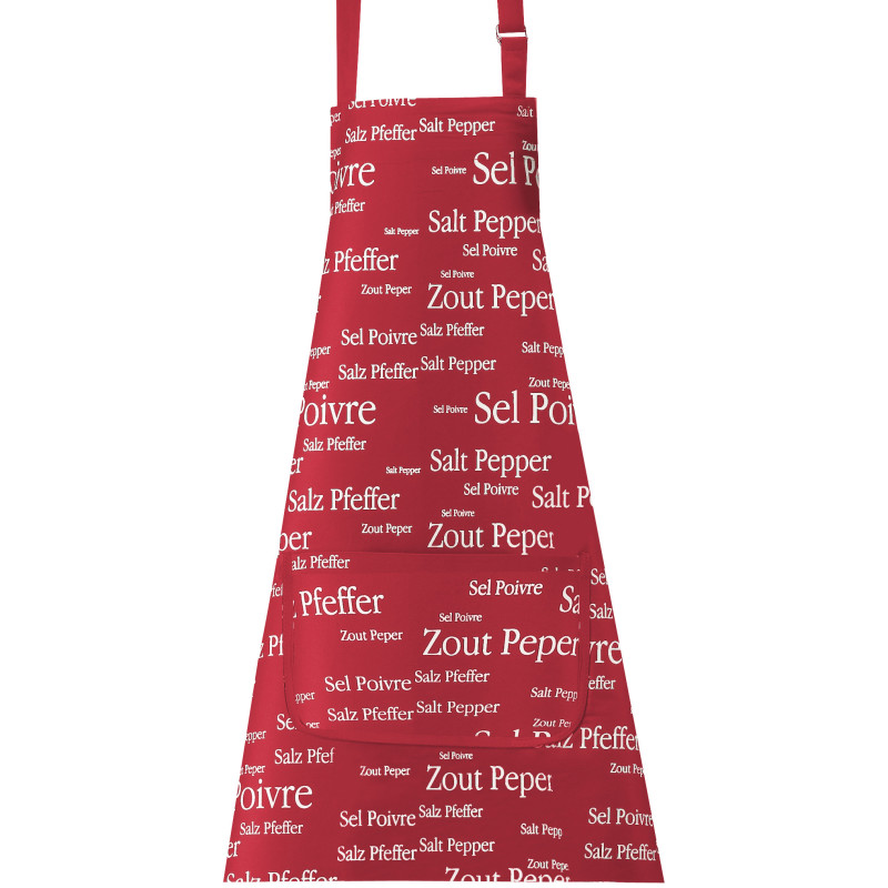 Grembiule da cucina Sel & Poivre Rouge 80 X 85 Grembiule da cucina Sel & Poivre Rouge 80 X 85