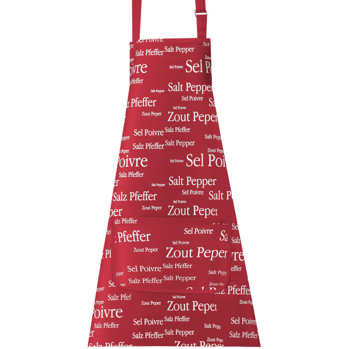 Avental de cozinha Sel & Poivre Rouge 80 X 85