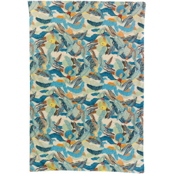 Manta estampada Dori Lagon 135 X 200