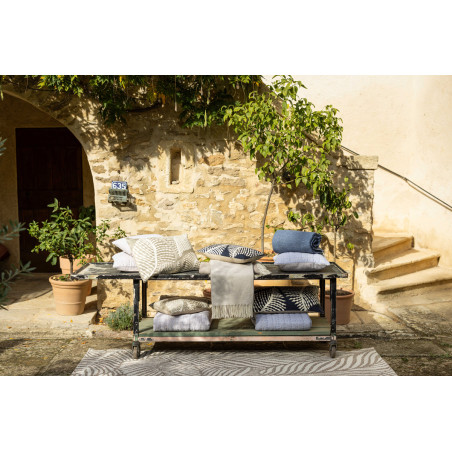 Almofada bordada Flora Marine 40 X 65