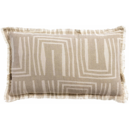 Coussin imprimé Tina Naturel 30 x 50