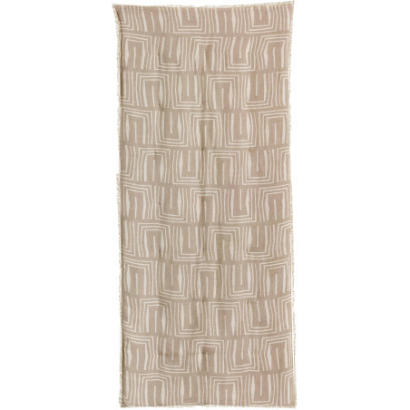 Edredom estampado Tina Naturel 85 X 200