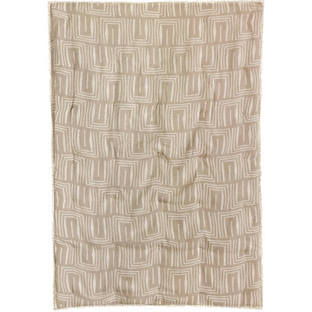 Plaid stampato Tina Naturel 135 X 200