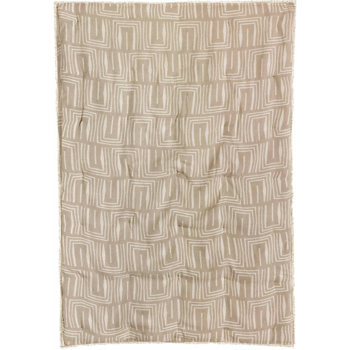 Plaid estampado Tina Naturel 135 X 200