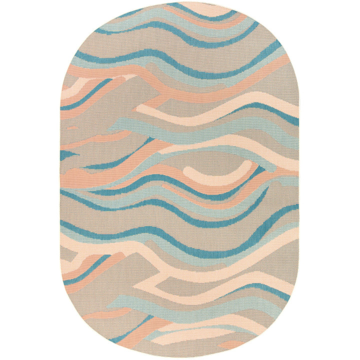 Tapis Vicky outdoor ovale Multico 160 x 230 x 1
