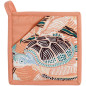 Gerecycleerde 2-in-1 pannenlap Dori Pêche 20 X 20