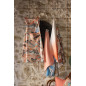 Recycelte Küchenschürze mit Tasche Dori Pêche 72 X 85