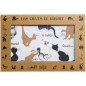 Set van 2 placemats Dubout Attitudes Noir/Roux 30 X 45