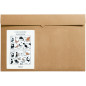 Set mit 2 Tischsets Dubout Attitudes Noir/Roux 30 X 45