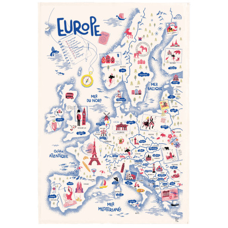 Theedoek Europe Écru 48 X 72