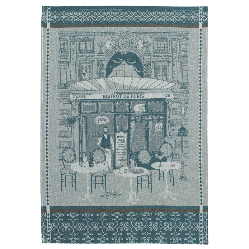 Strofinaccio jacquard Bistrot Bleu 50 X 70