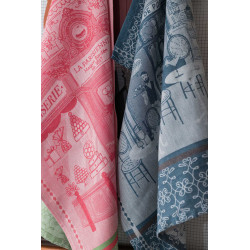 Torchon jacquard Pâtisserie Rose 50 x 70