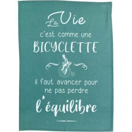 Strofinaccio Bicyclette Paon 50 X 70