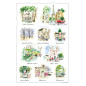 Torchon Paris scénettes Blanc 48 x 72