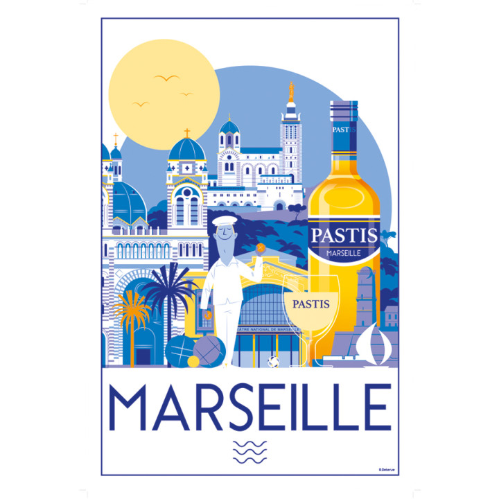 Geschirrtuch Marseille Blanc 48 X 72
