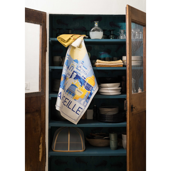 Paño de cocina Marseille Blanc 48 X 72