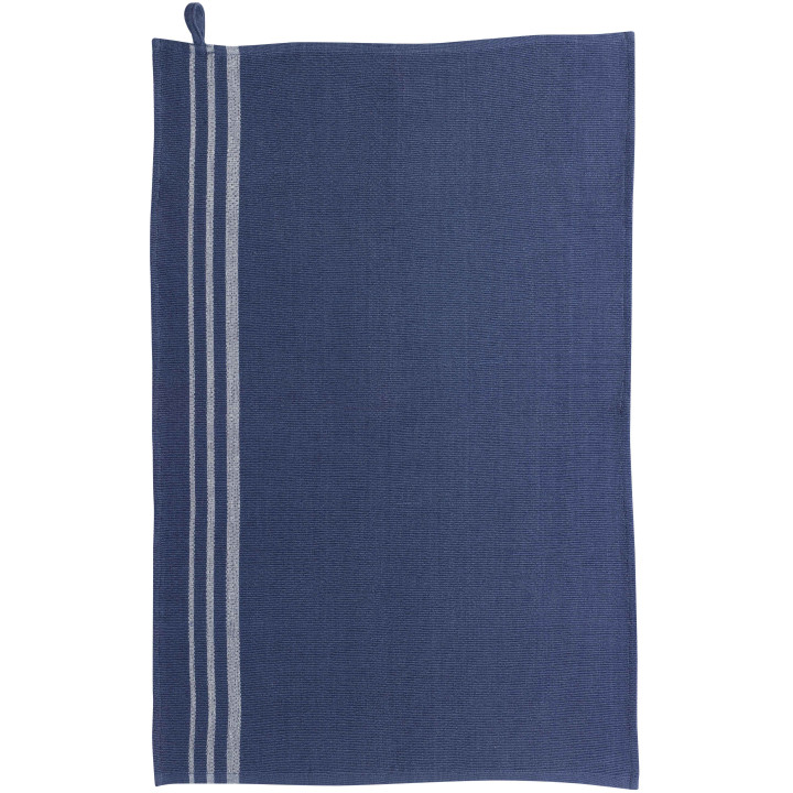 Torchon recyclé Rib Marine 50 x 70