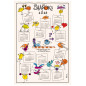 Geschirrtuch Shadoks Calendrier 2026 Écru 48 X 72