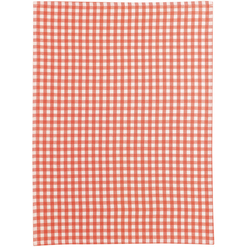 Paño de cocina reciclado Vichy Pêche 50 X 70
