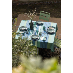 Serviette de table recyclée Yuna Ivoire 50 x 50