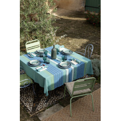 Nappe recyclée Yuna Paon 170 x 170