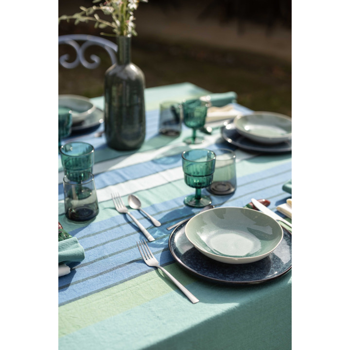Nappe recyclée Yuna Paon 170 x 170